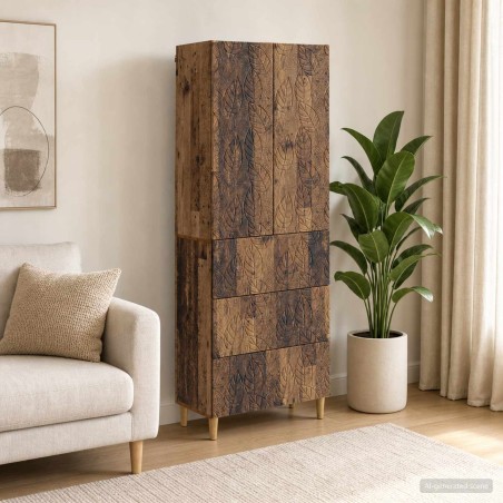 Ensemble de Meubles 2 pcs Bois ancien 66 x 34,5 x 90 cm 583946583946