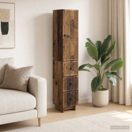 Ensemble de Meubles 2 pcs Bois ancien 33 x 34,5 x 90 cm 583947583947