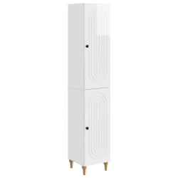 Ensemble de Meubles 2 pcs Blanc brillant Bois d'ingénierie 583952583952