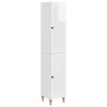 Ensemble de Meubles 2 pcs Blanc brillant Bois d'ingénierie 583952583952