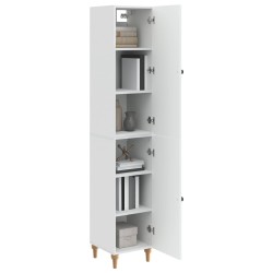 Ensemble de Meubles 2 pcs Blanc brillant Bois d'ingénierie 583952583952