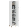 Ensemble de Meubles 2 pcs Blanc brillant Bois d'ingénierie 583952583952
