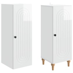 Ensemble de Meubles 2 pcs Blanc brillant Bois d'ingénierie 583952583952