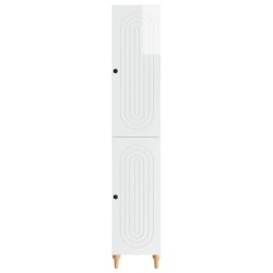 Ensemble de Meubles 2 pcs Blanc brillant Bois d'ingénierie 583952583952