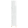 Ensemble de Meubles 2 pcs Blanc brillant Bois d'ingénierie 583952583952