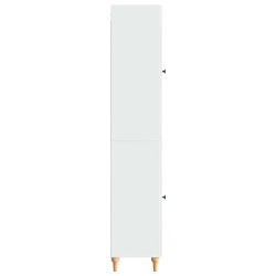 Ensemble de Meubles 2 pcs Blanc brillant Bois d'ingénierie 583952583952