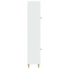 Ensemble de Meubles 2 pcs Blanc brillant Bois d'ingénierie 583952583952