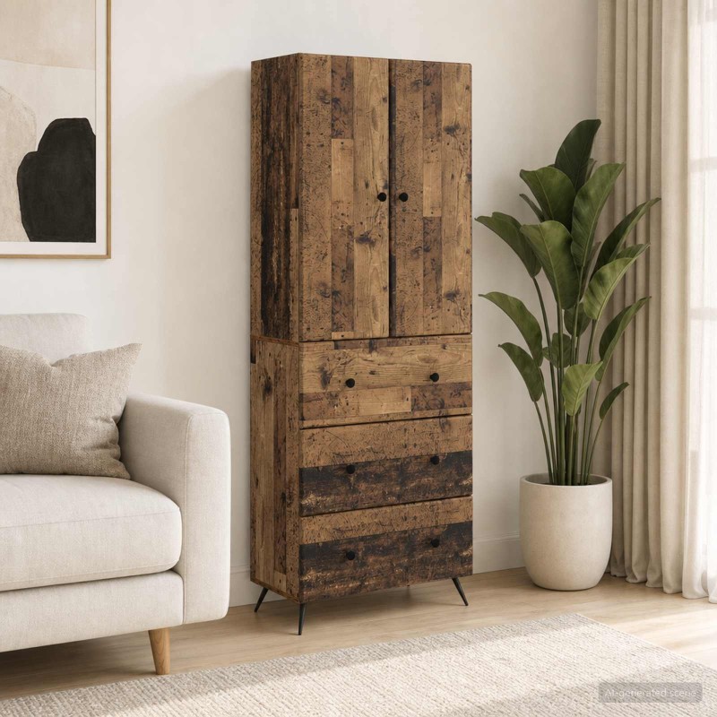 Ensemble de Meubles 2 pcs Bois ancien 66 x 34,5 x 90 cm 583956583956
