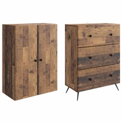 Ensemble de Meubles 2 pcs Bois ancien 66 x 34,5 x 90 cm 583956583956