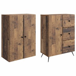 Ensemble de Meubles 2 pcs Bois ancien Bois d'ingénierie 583957583957