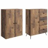 Ensemble de Meubles 2 pcs Bois ancien Bois d'ingénierie 583957583957