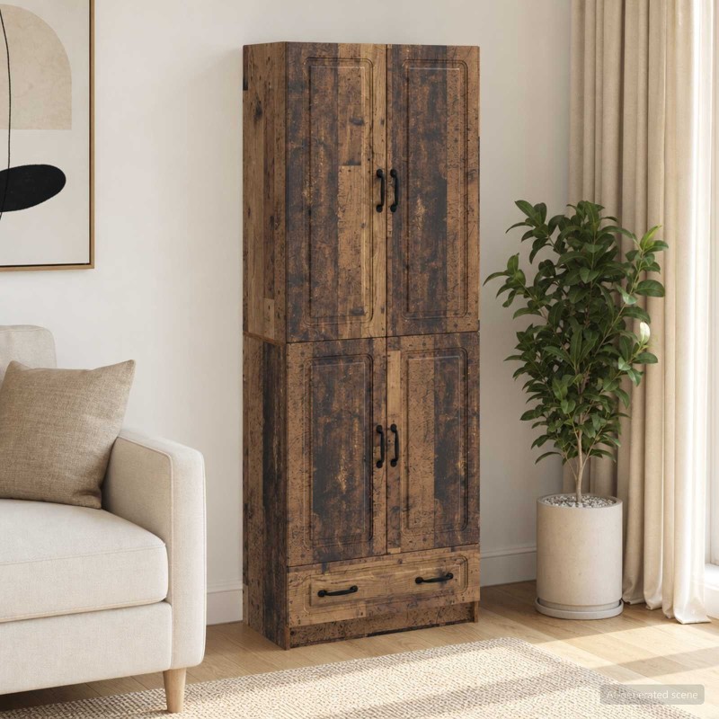 Ensemble de Meubles 2 pcs Bois ancien Bois d'ingénierie 583960583960