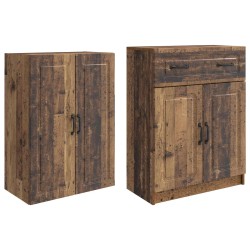 Ensemble de Meubles 2 pcs Bois ancien Bois d'ingénierie 583961583961