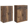 Ensemble de Meubles 2 pcs Bois ancien Bois d'ingénierie 583961583961