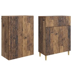 Ensemble de Meubles 2 pcs Bois ancien Bois d'ingénierie 583962583962