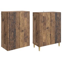 Ensemble de Meubles 2 pcs Bois ancien Bois d'ingénierie 583963583963
