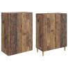 Ensemble de Meubles 2 pcs Bois ancien Bois d'ingénierie 583963583963