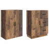 Ensemble de Meubles 2 pcs Bois ancien Bois d'ingénierie 583967583967
