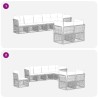 Ensemble de canapé de jardin 8 pcs Noir polyrotin 583983583983