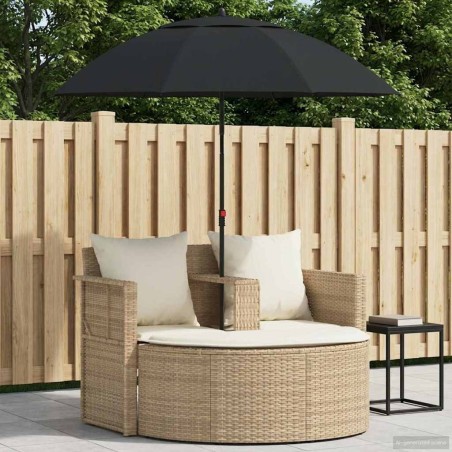 Canapé de jardin 8 pcs Beige et blanc crème polyrotin 583999583999