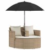 Canapé de jardin 8 pcs Beige et blanc crème polyrotin 583999583999