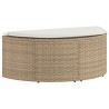 Canapé de jardin 8 pcs Beige et blanc crème polyrotin 583999583999