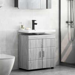 Ensemble d'armoire de salle de bain TULUM Gris Sonoma 584002584002