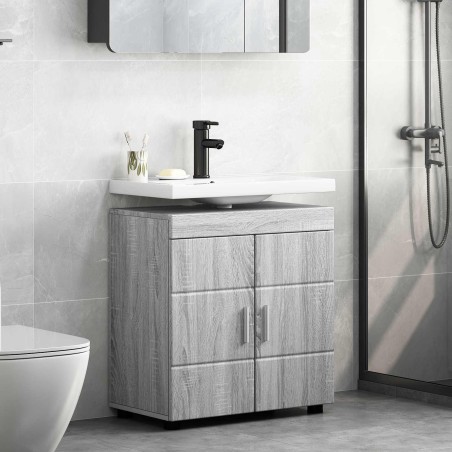 Ensemble d'armoire de salle de bain TULUM Gris Sonoma 584002584002