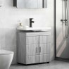 Ensemble d'armoire de salle de bain TULUM Gris Sonoma 584002584002