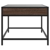 Table basse avec LED Infinity chêne marron 50x50x41 cm 584004584004