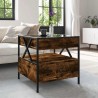 Table basse avec LED Infinity chêne fumé 50x50x51 cm 584005584005