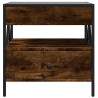 Table basse avec LED Infinity chêne fumé 50x50x51 cm 584005584005
