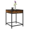 Table basse avec LED Infinity chêne fumé 40x40x51 cm 584006584006