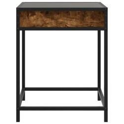 Table basse avec LED Infinity chêne fumé 40x40x51 cm 584006584006