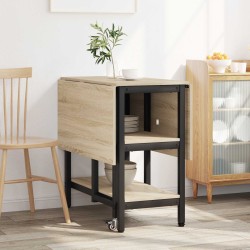Table à dîner 122 x 80 x 76,5 cm Bois d'ingénierie Chêne Sonoma 584011584011