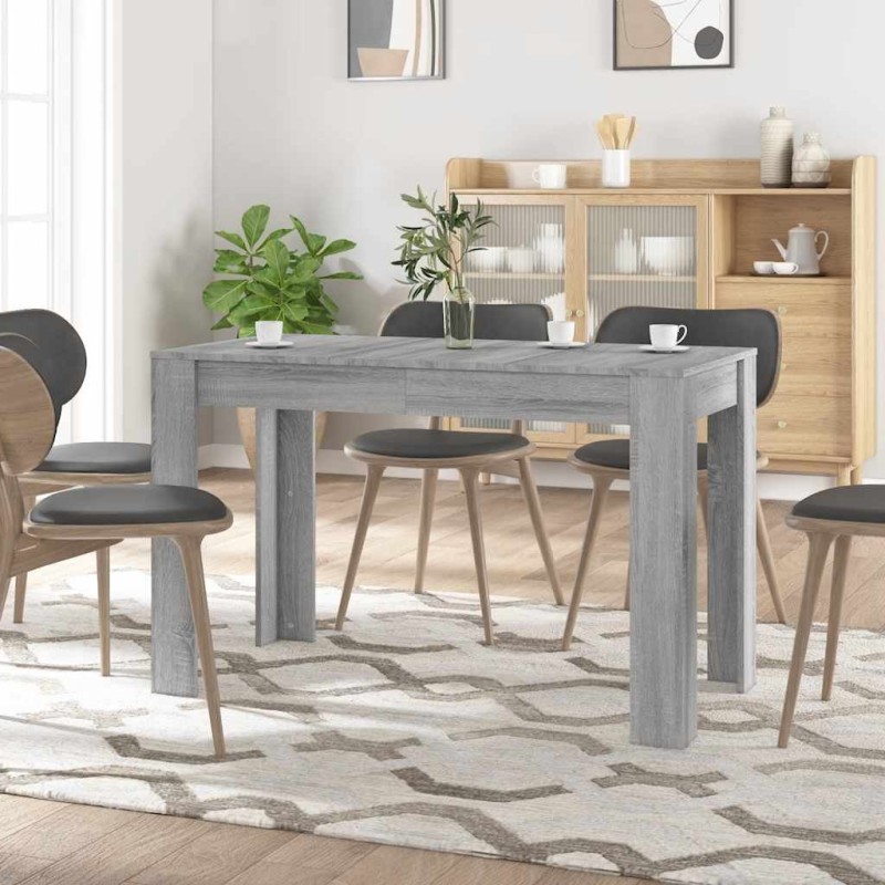 Table à dîner sonoma gris 120x60x76 cm bois d'ingénierie 584012584012