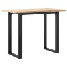 Table à manger cadre en O 100x50x75,5 cm bois pin massif acier 584013584013