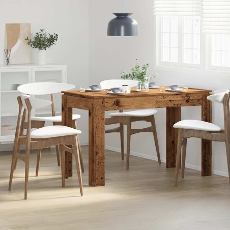 Table à manger vieux bois 120x60x76 cm bois d'ingénierie 584015584015
