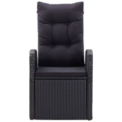 Ensemble à manger de jardin 5 pcs Noir 584017584017