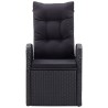 Ensemble à manger de jardin 5 pcs Noir 584017584017