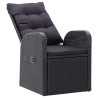 Ensemble à manger de jardin 5 pcs Noir 584017584017