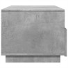 Table basse avec lumières LED gris béton 90x49x40 cm 584018584018