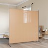 Diviseur de pièce à panneau unique Beige 175 x 180 cm Tissu 584021584021