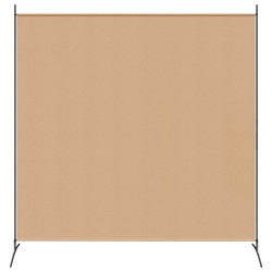 Diviseur de pièce à panneau unique Beige 175 x 180 cm Tissu 584021584021