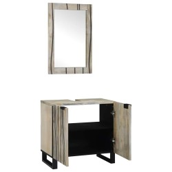 Ensemble d'armoire de salle de bain 2 pcs Blanc 584022584022