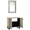 Ensemble d'armoire de salle de bain 2 pcs Blanc 584022584022