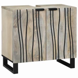 Ensemble d'armoire de salle de bain 2 pcs Blanc 584022584022
