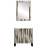 Ensemble d'armoire de salle de bain 2 pcs Blanc 584022584022