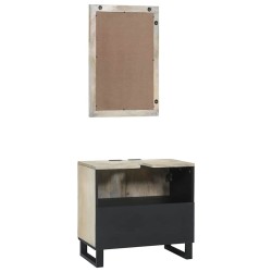 Ensemble d'armoire de salle de bain 2 pcs Blanc 584022584022