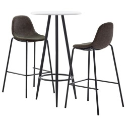 Ensemble de bar 3 pcs Tissu Gris foncé 584024584024